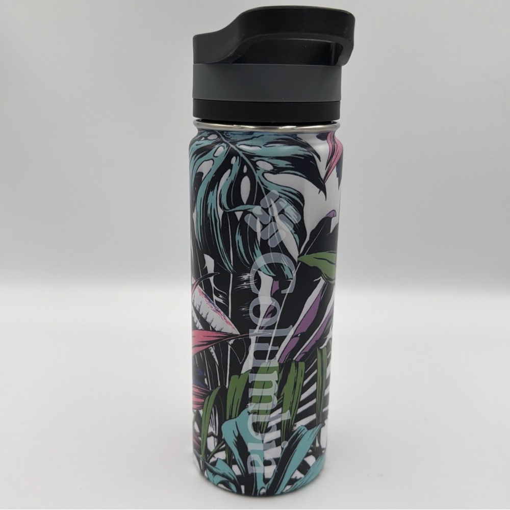 Floral Columbia Double Wall Vacuum Bottle w/ Sip-Thru Top